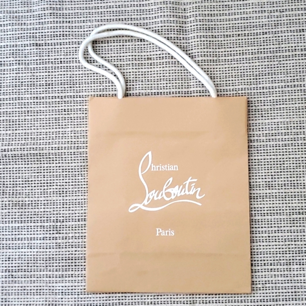 Christian Louboutin shopping bag with rope handles - shoe box size